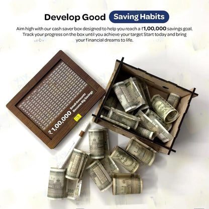 Wooden Money Saving Box | One Lakh Saving Box