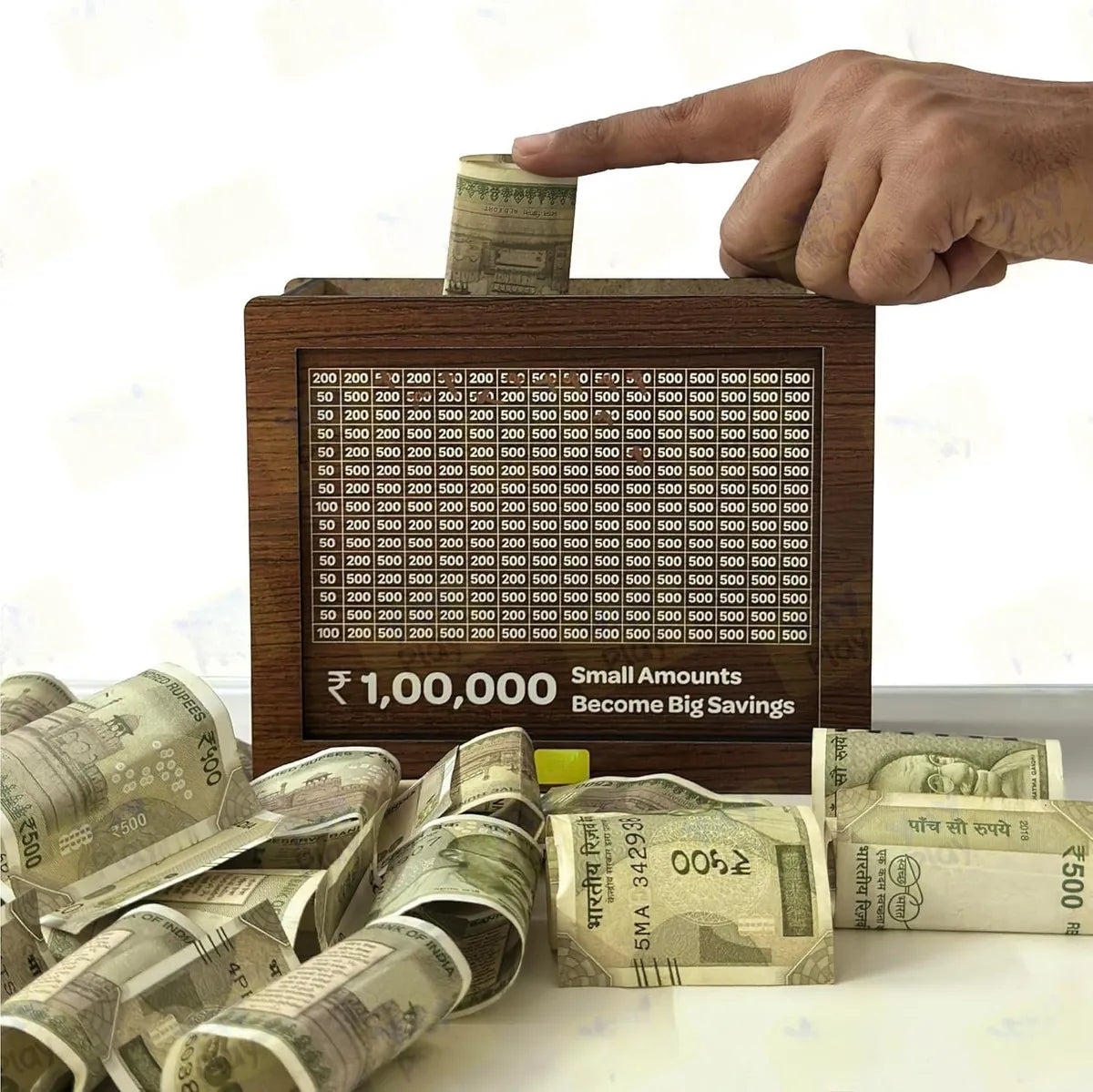 Wooden Money Saving Box | One Lakh Saving Box